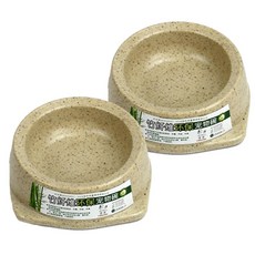 아리코 나무 원형 식기, 아이보리, 2개