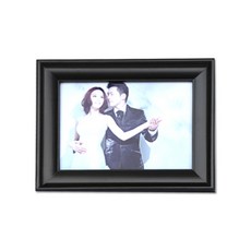 클래식 컬러우드 사진액자 거치형, 블랙, 1개