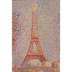 Landscape444 노을에 비친 파리의 에펠탑 3장, 혼합색상