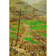 Scenery025 稻田田埂 旱田田埂 6張, 混合顏色