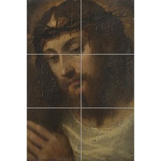 Religion222 耶穌的臉 6張, 混合顏色