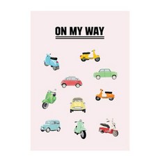 앤츠팩토리 일러스트포스터, ON MY WAY
