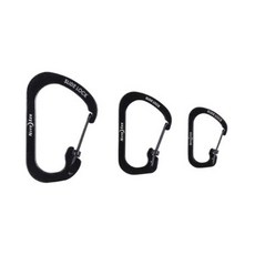 NITE IZE Carabenner Slide Rock, 黑色的, 1套