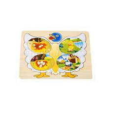 우토 성장퍼즐 오리, 혼합 색상, 1개