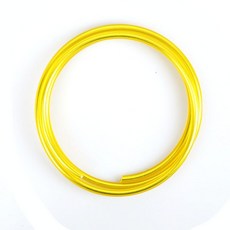 포비월드 메탈릭 공예철사 4.5mm, 노랑, 4개