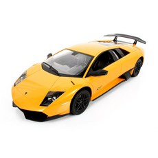 이티에스 1:14 람보르기니 무르시엘라고 LP670, 옐로우, 길이 33.5cm x 넓이 14.5cm x 높이 8.4cm, 1개