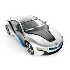 이티에스 1:14 BMW-I8 콘셉트, 실버, 길이 30cm x 넓이 13cm x 높이 9cm, 1개