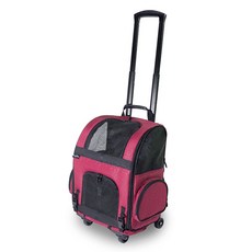 젠세븐펫 롤러 캐리어&백팩 G2116RG, 젠세븐펫 롤러 캐리어백팩(레드지오메트릭), 없음, 1개
