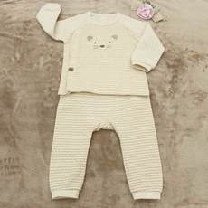 닥터맘스 신생아용 오가닉 양이 양면 긴팔 내의 상하의 세트