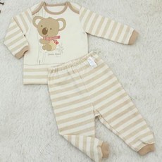 닥터맘스 신생아용 오가닉 양면 긴팔 내의 상하의 세트