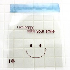 OPP透明笑臉印花黏貼式包裝袋 13*13cm, 單色​, 1組, 200入