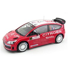 AUTOART複製品CITROEN C4 WRC 2007 1號Winner Rally Monte Carlo鑄造模型AA807387RE, 混色