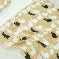 MilkyWay 銀河純棉雙層紗被, 兔米色