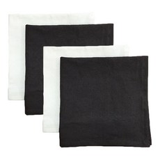 Maison Textile 亞麻餐巾 米色+炭灰色, 餐巾紙 4p