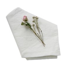 Maison Textile 天然亞麻餐巾 米白色, 餐巾紙 4p