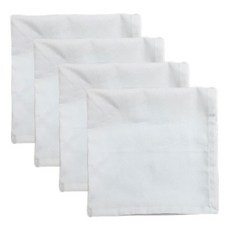 Maison Textile 飯店白餐巾, 餐巾紙 4p, 4個, 1個