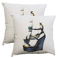 이코디 페미닌 일러스트 쿠션커버 2입