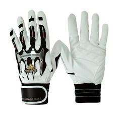아디다스 배팅장갑 편수 우타자용, 흰색+검정, 1개