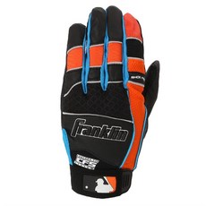 프랭클린 쇼크 프로 배팅장갑 양수, 검정+오렌지, 1개