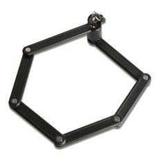 씨앤피 6관절 강철 자물쇠, 블랙, 1개