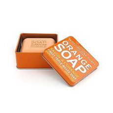 鐵盒裝洗臉沐浴皂 柳橙香, 100g, 1個