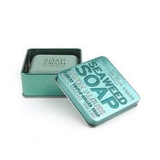 鐵盒裝洗臉沐浴皂 海藻款, 100g, 1個