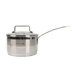 고트만 스웨덴 3중바닥 스텐 편수 냄비 1.8L, 1개, 2p (냄비 1p, 뚜껑 1p)