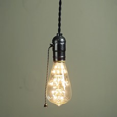 di base Vintage Lighting 黑鎳直裝型, 黑色的