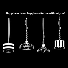 designm 圖案貼紙 兄弟檯燈, 白色