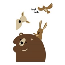 designm 圖案貼紙 Hush Hush, 混合色