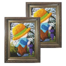 우리아트 펠트공예 FC0200 봄소년+액자, 2개