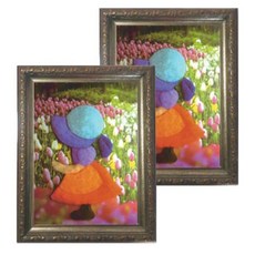 Wooriart Felt Craft 鬱金香小女孩圖案畫+相框 FC2500, 2個