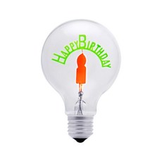 生日快樂 DSB06-OG, 橙色+綠色, 1個