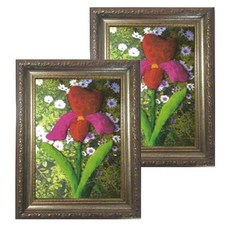 우리아트 펠트공예 FC6200 한송이+액자, 2개