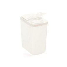 저스틴앤클로이 냉장고수납 구멍있는뚜껑용기 화이트, 1개