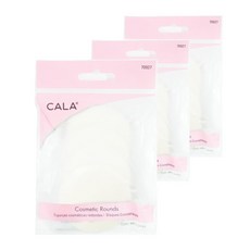 CALA 圓形化妝品用粉撲海綿 4入, 單一顏色, 3個