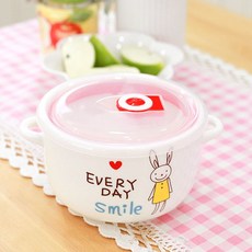 행복한마을 행복을 부르는 북유럽풍 머그컵 애니멀볼, 토끼, 1개