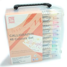 지그캘리 캘리그라피 48색