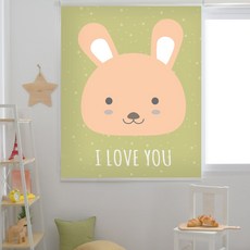 아이러브유 래빗 롤스크린 암막