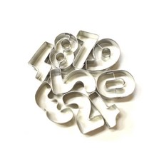 數字造型餅乾模具組, 9p（數字迷你 9p）, 1套