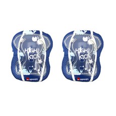 삼천리자전거 하이킥 아동용 보호대 세트, 블루, 1세트