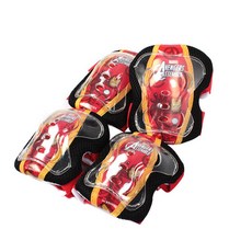 삼천리자전거 아이언맨 아동용 보호대 세트, 혼합 색상, 1개