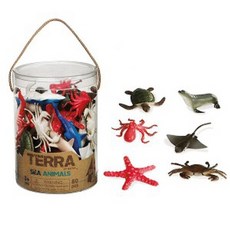 TERRA BY BATTAT 海洋生物桶 60件組公仔, 1套