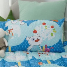 BEAUTE HOUSE 孩童印花枕頭, 春藍