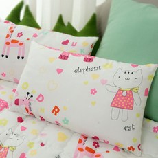 BEAUTE HOUSE 孩童印花枕頭, 貓粉紅色