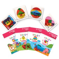 彩色七巧板益智玩具 4入組, 2 歲及以上