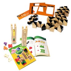 우드피아 두뇌퍼즐 세트, 4세 이상, 1개