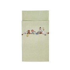 이케아 NANIG 3종 커버세트, 그린, 3p (이불커버 1p, 베개커버 1p, 파티드시트 1p)