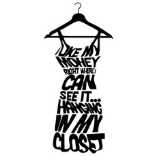 저스틴앤클로이 드레스룸 포인트벽지, 블랙