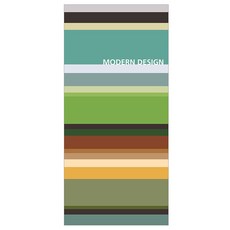 프렌체 고해상도 포인트도어 시트지, 그린 스트라이프